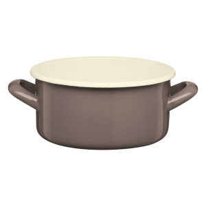 Rondel emaliowany gładki GORDON 18cm brąz